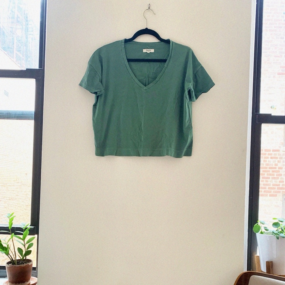 Madewell cropped boxy tee